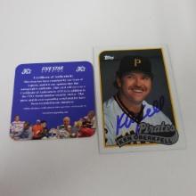 AUTHENTIC 1989 TOPPS KEN OBERKFELL AUTOGRAPHED CARD COA