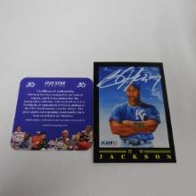 AUTHENTIC 1991 FLEER BO JACKSON AUTOGRAPHED CARD COA