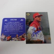 AUTHENTIC 1996 UPPER DECK SP KEN SCHRADER AUTOGRAPHED CARD COA
