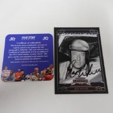 AUTHENTIC 2008 PRESS PASS REX WHITE AUTOGRAPHED CARD COA