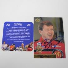AUTHENTIC 1996 UPPER DECK SP BILL ELLIOTT AUTOGRAPHED CARD COA