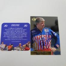 AUTHENTIC 1996 UPPER DECK SP BOBBY HAMILTON AUTOGRAPHED CARD COA