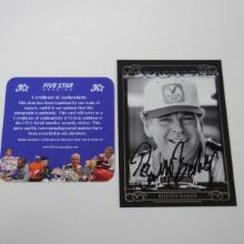 AUTHENTIC 2008 PRESS PASS BUDDY BAKER AUTOGRAPHED CARD COA