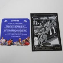 AUTHENTIC 2008 PRESS PASS NED JARRETT AUTOGRAPHED CARD COA