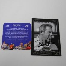 AUTHENTIC 2008 PRESS PASS DAVID PEARSON AUTOGRAPHED CARD COA