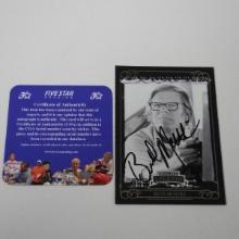 AUTHENTIC 2008 PRESS PASS BUD MOORE AUTOGRAPHED CARD COA