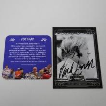 AUTHENTIC 2008 PRESS PASS FRED LORENZEN AUTOGRAPHED CARD COA