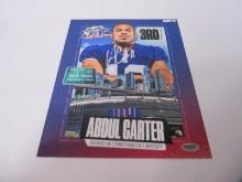 AUTHENTIC ABDUL CARTER AUTOGRAPHED 8X10 PHOTO ESPN NEW YORK GIANTS COA