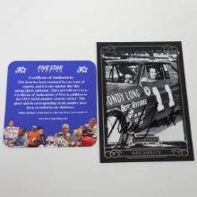 AUTHENTIC 2008 PRESS PASS NED JARRETT AUTOGRAPHED CARD COA