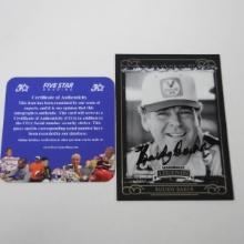 AUTHENTIC 2008 PRESS PASS BUDDY BAKER AUTOGRAPHED CARD COA