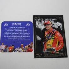 AUTHENTIC 2008 PRESS PASS KEVIN HARVICK AUTOGRAPHED CARD COA