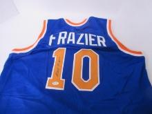 AUTHENTIC WALT FRAZIER AUTOGRAPHED NEW YORK 10 JERSEY FSG COA