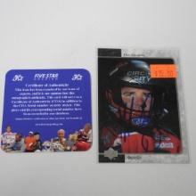 AUTHENTIC 1996 UPPER DECK SP HUT STRICKLAND AUTOGRAPHED CARD COA