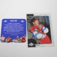 AUTHENTIC 1996 UPPER DECK SP KEN SCHRADER AUTOGRAPHED CARD COA