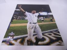 AUTHENTIC ALEX RODRIGUEZ AUTOGRAPHED 16X20 PHOTO YANKEES WORLD SERIES AUD COA