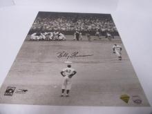 AUTHENTIC BOBBY THOMSON AUTOGRAPHED 16X20 PHOTO NEW YORK GIANTS 1951 PENNANT COA