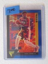 2020-21 FLUX JOEL EMBIID BLUE PRIZM 76ERS