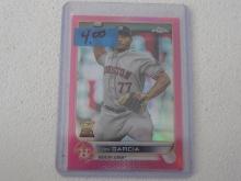 2022 TOPPS CHROME LUIS GARCIA PINK REFRACTOR