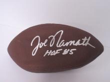 JOE NAMATH SIGNED FOOTBALL WITH GTSM COA