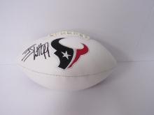 JJ WATT SIGNED FOOTBALL WITH COA TEXANS