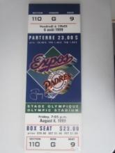 Tony Gwynn Signed Large Ticket Canvas TSA