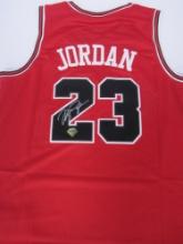 MICHAEL JORDAN SIGNED JERSEY WITH COA