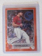 2022 TOPPS NATHAN EOVALDI /299 ORANGE ICE