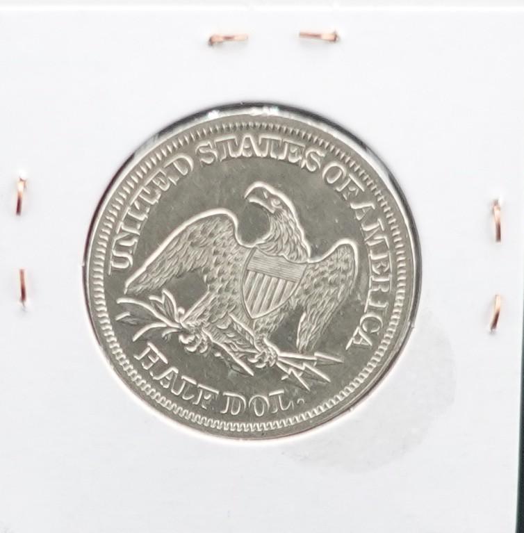 1858 Seated Half Dollar