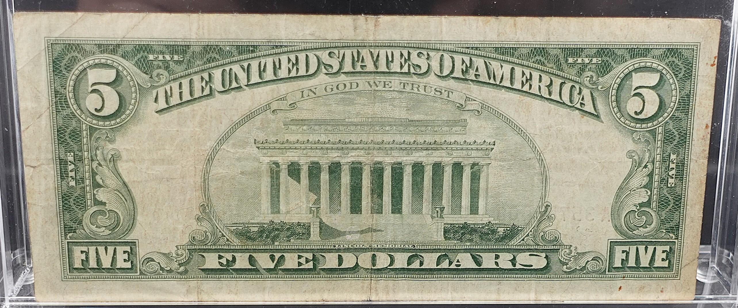 1963 Red Seal $5 Note