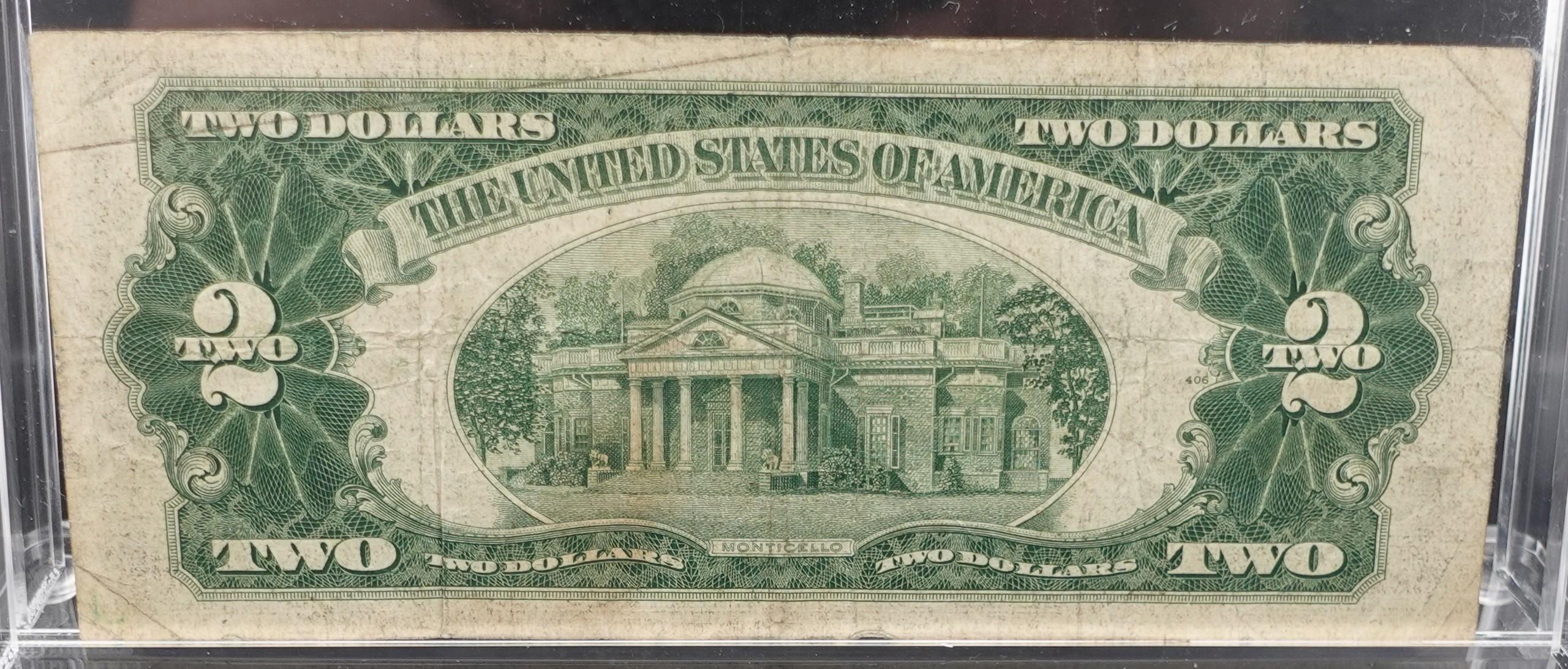 1953-C Red Seal $2 Silver Certificate