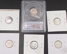 (6) Roosevelt Dimes