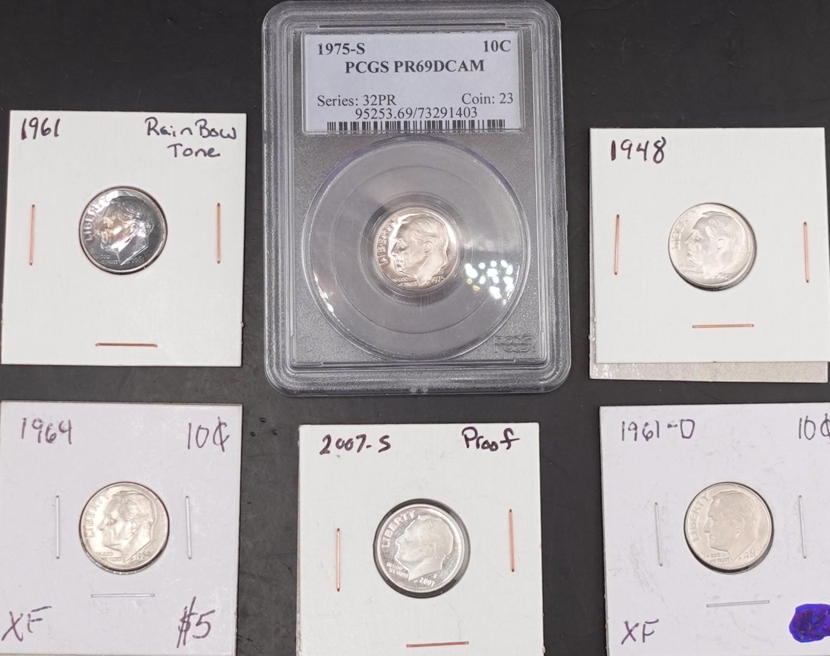 (6) Roosevelt Dimes