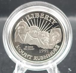 1994 World Cup Half Dollar and 1991-S Mount Rushmore Half Dollar