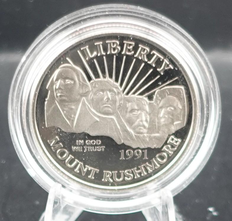 1994 World Cup Half Dollar and 1991-S Mount Rushmore Half Dollar