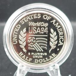 1994 World Cup Half Dollar and 1991-S Mount Rushmore Half Dollar