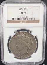 1934-S Peace Dollar