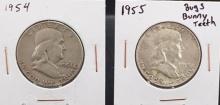 (2) Franklin Half Dollars