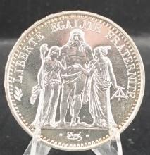 1970 5 Francs Silver Coin