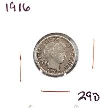 1916 Barber Dime
