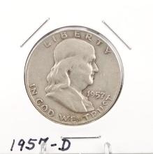 1957-D Franklin Half Dollar