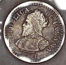 1904 2 1/2 Panamanian Centavos
