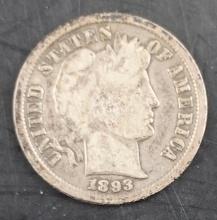 1893 Barber Dime