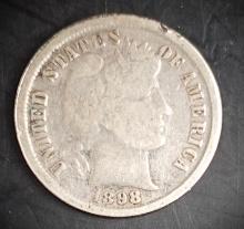 1898 Barber Dime