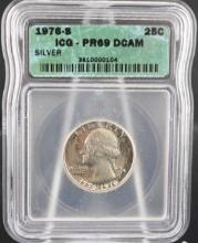 (2) 1776-1976 Bicentennial Silver Quarter