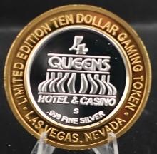 (2) $10 Silver Gaming Tokens