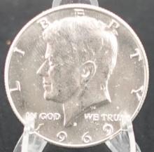 (2) 1969-D Kennedy Half Dollars