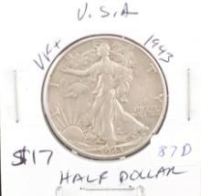 1943 Walking Liberty Half Dollar