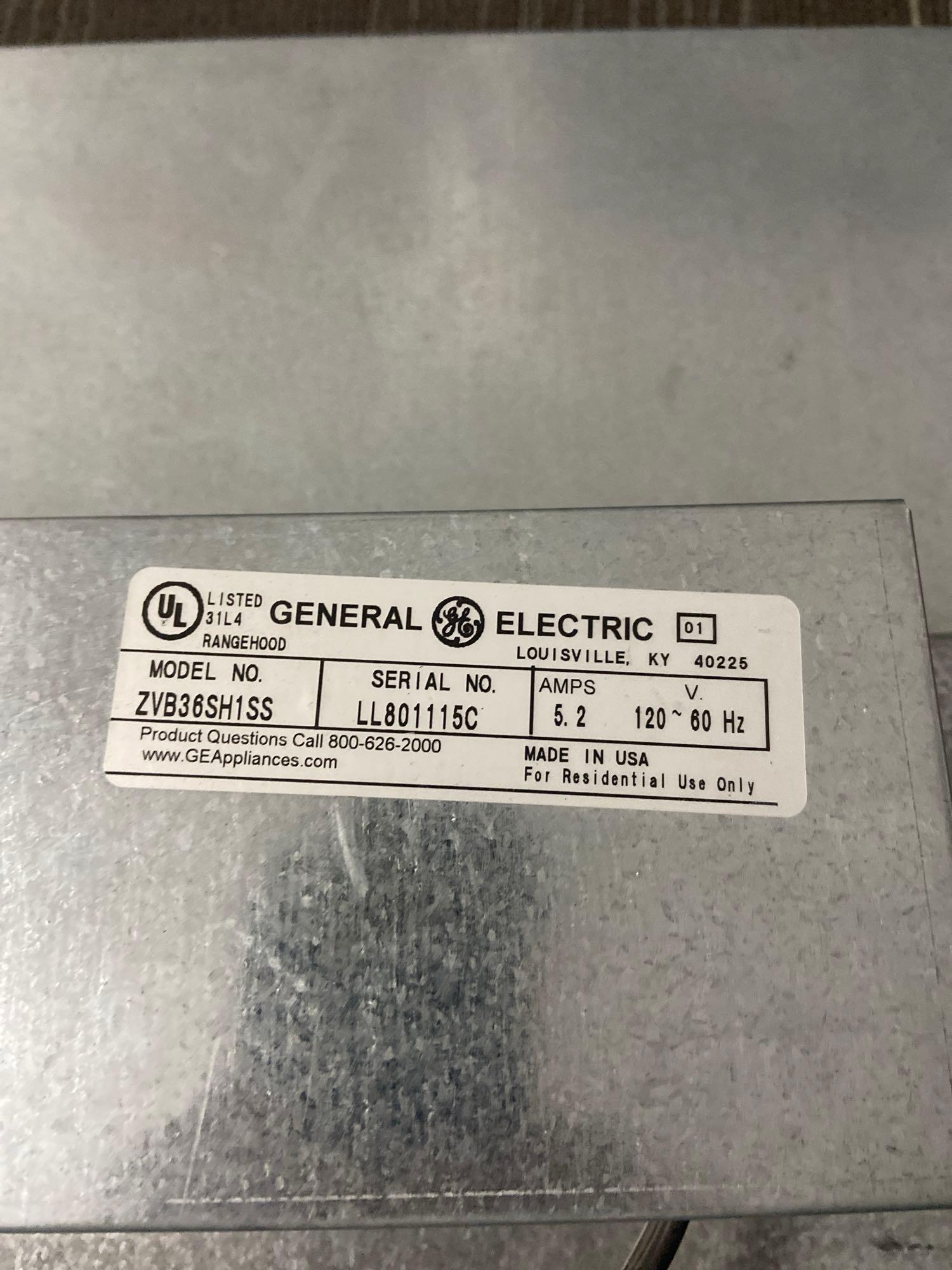 GE Monogram 36" Stainless Telescopic Downdraft - #ZVB36SH1SS