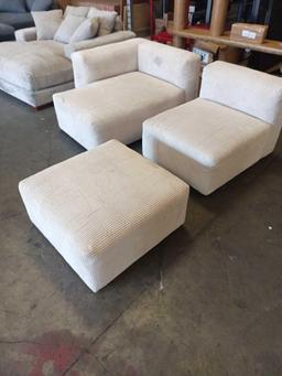 White Three Piece Sectional