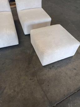 White Three Piece Sectional